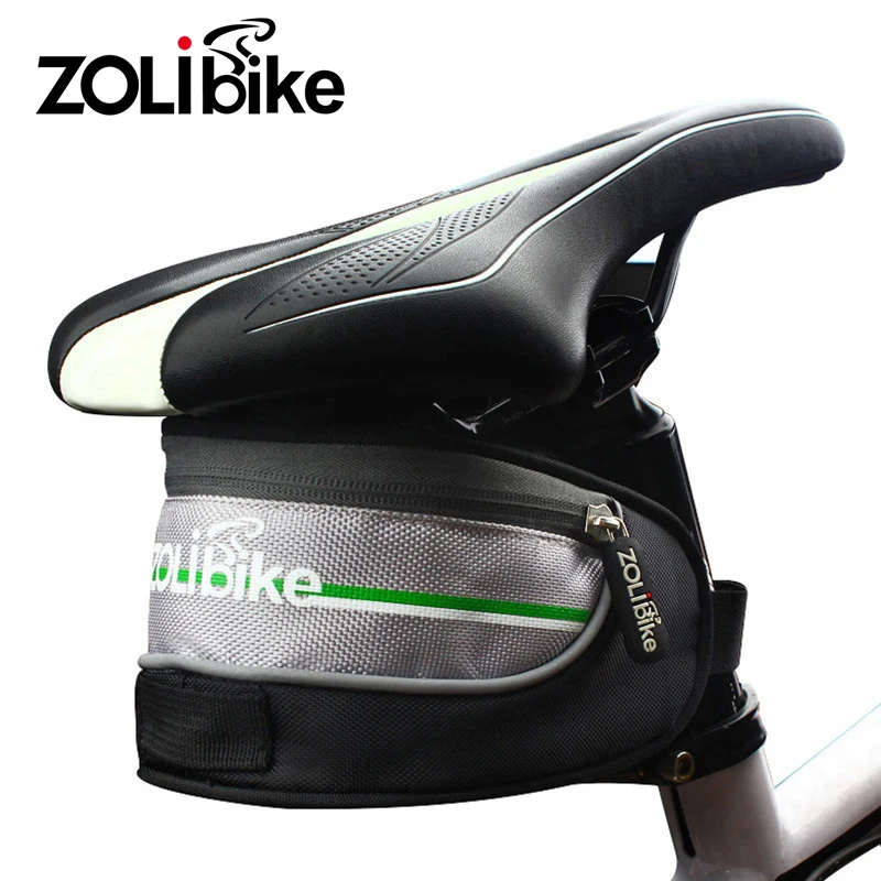 ZOLibike Men Bicycle Cycling Frame Tube Saddle Bag With Lid Tail Nylon Bike Seatpost Bags