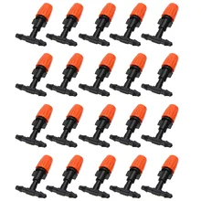 20pcs Micro Drip Irrigation System Nozzle Water Control Sprayer Plant Self Garden Mist Sprinkler With Hose Connector