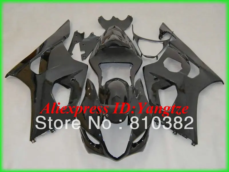 

Injection mold Fairing kit for SUZUKI GSXR1000 03 04 GSXR 1000 GSX-R1000 K3 2003 2004 all black Motorcycle Fairings kit SA29