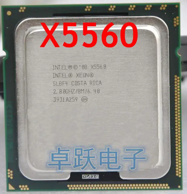 Lntel Xeon X5560 четырехъядерный LGA 1366 2 8G/95 Вт/8 Мб кэш процессор|xeon x5560|lntel xeonlga cpu |