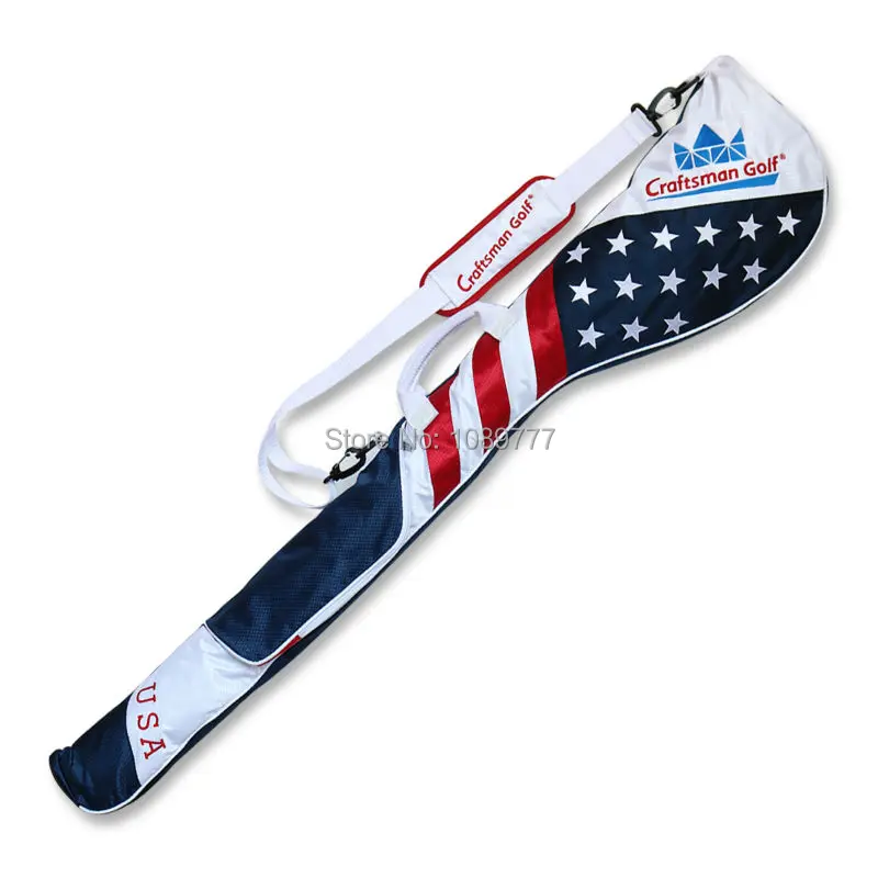 Buy Free Shipping Polyester USA Flag Golf Club Case