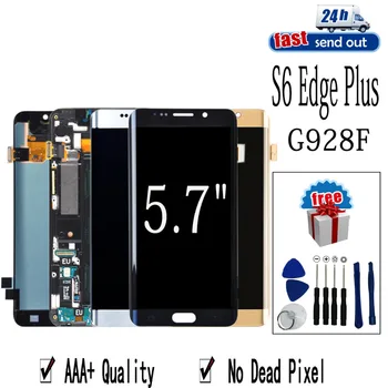 

5.7" AMOLED LCD For SAMSUNG Galaxy S6 edge Plus G928 LCD Display G928F Touch Screen Tested Digitizer Assembly