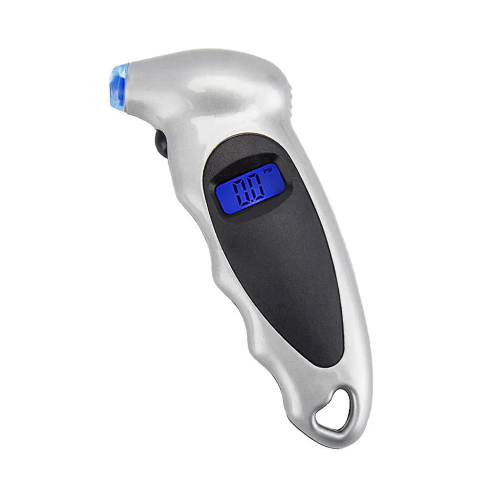 Цифровой датчик давления в шинах автомобильные шины покрышки прочный датчик подсветки оповещения - Цвет: Silver