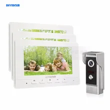 DIYSECUR 7inch Video Intercom Video Door Phone 700TV Line IR Night Vision Outdoor Camera for Home / Office Security System 1V3