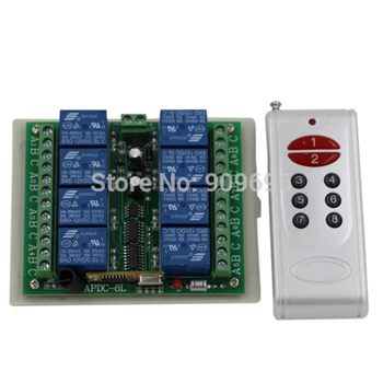 

8 channel radio remote control/remote control DC12V 8ch 8 relays remote control transmitter with receiver