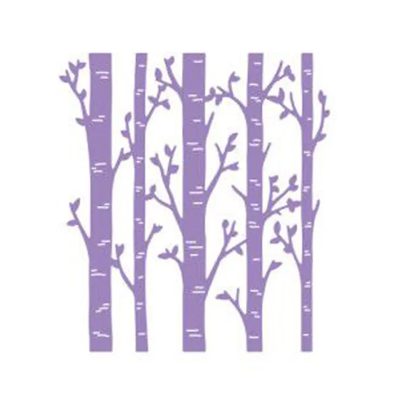 

Ufurty Metal Cutting Dies New 2019 Birch Trees DIY Scrapbooking Stamp Craft Embossing Die Cut Making Stencil Template