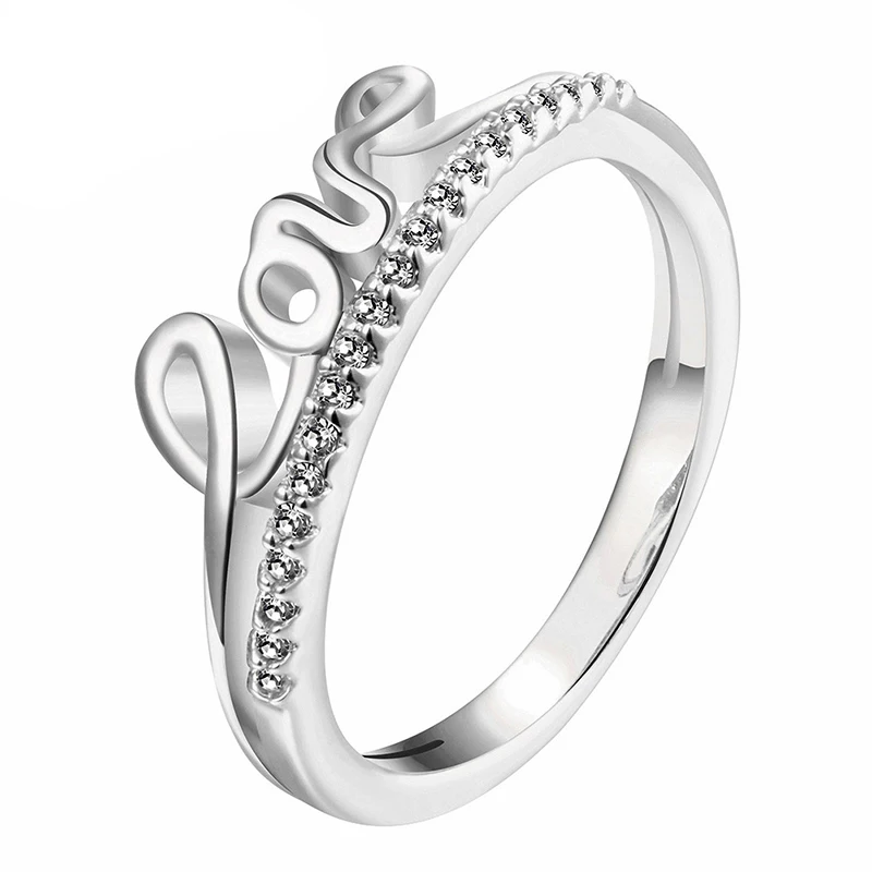 11 видов стилей, модное розовое золото, сердечко серебряного цвета, кольцо для сердца, AAA Цирконий, брендовые кольца для женщин, свадебные ювелирные изделия, Прямая поставка - Цвет основного камня: A18