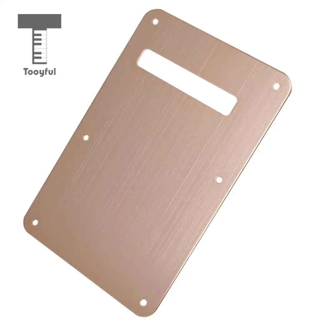 Tooyful Durable Aluminium 6 Hole Electric Guitar Tremolo Cavity Cover Backplate Musical Instrument Parts