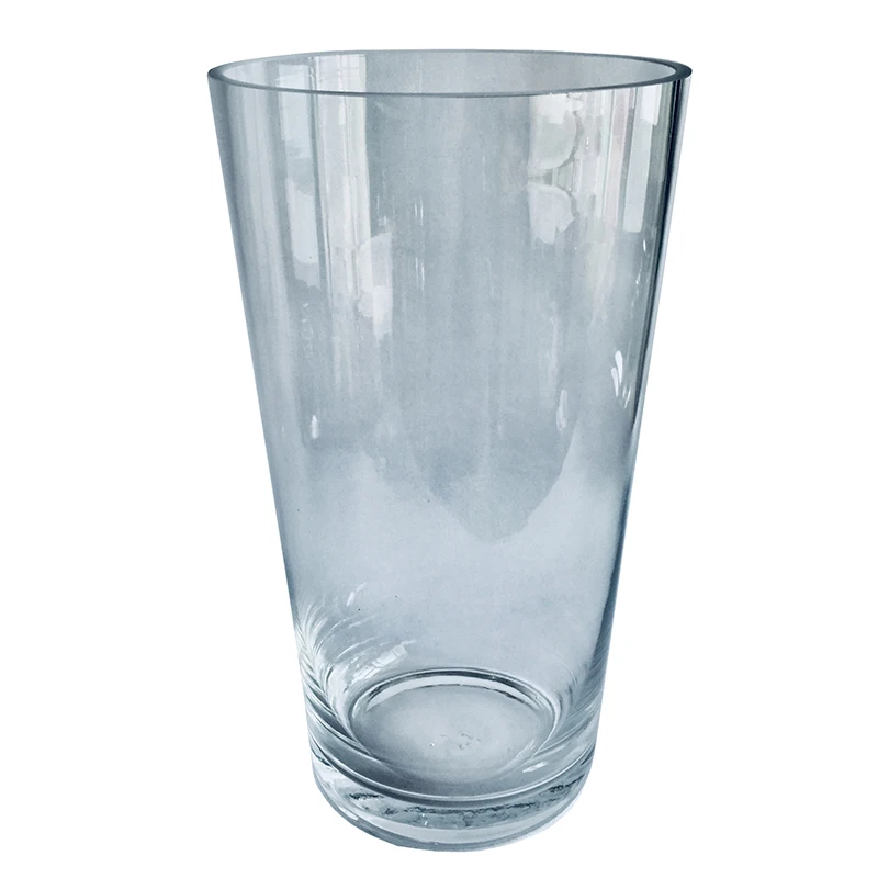

NEW!10Inch Tall Glass Home Conical Flower Vase,Hand Blown with Thick Wall And Bottom,USD18.99/PC