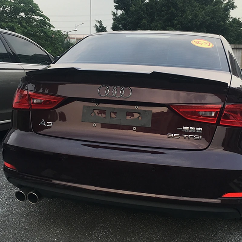 Для Audi A3 спойлер S3 v модель ABS Материал заднее крыло автомобиля праймер цвет