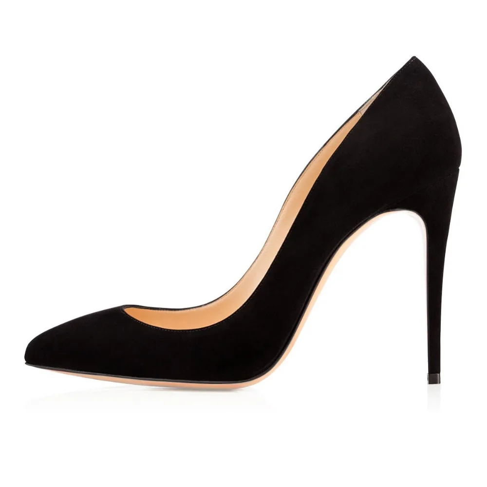 Amourplato Women's Pointed Toe High Heels Sexy Closed Toe Slip On Pumps Classic Office Business Work Party Evening Dress Shoes