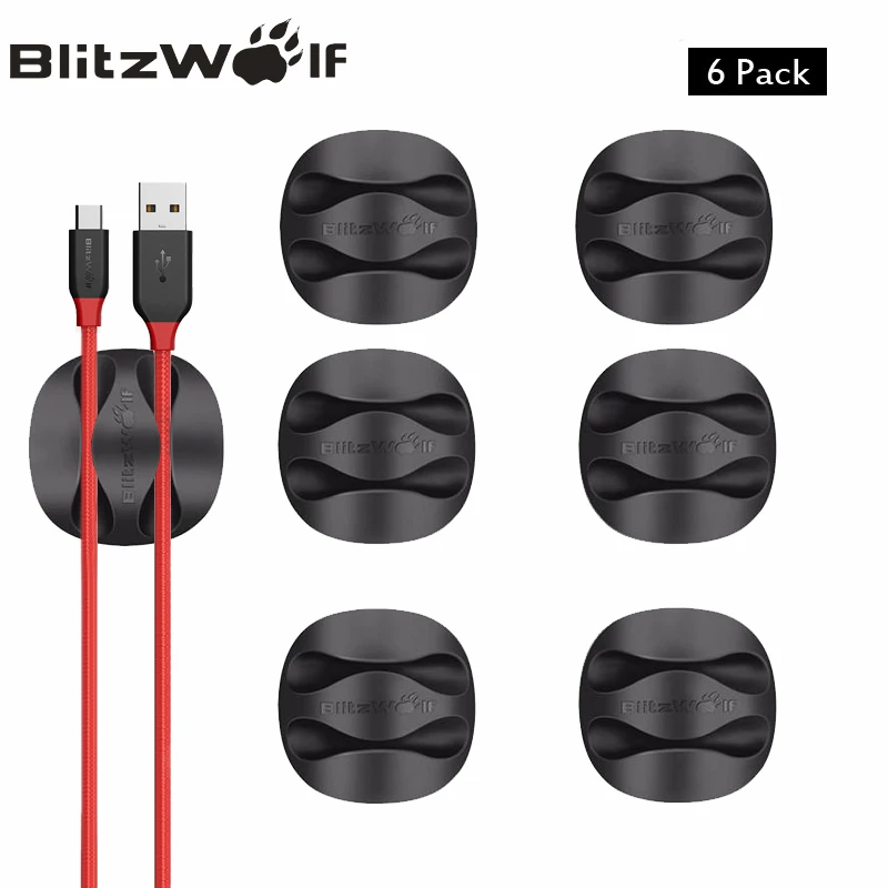 BlitzWolf 6Pcs lot Desktop font b Cable b font Clip font b Cable b font font