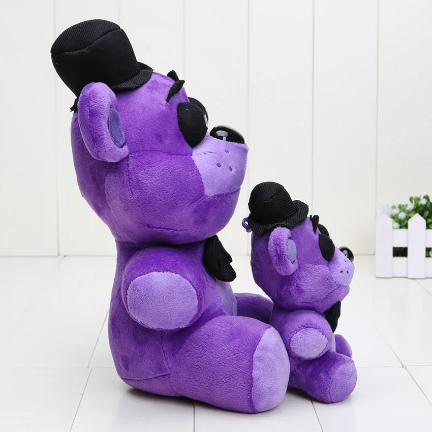 10 шт./лот 25 см 14 FNAF Five Nights At Freddy's плюшевые игрушки кошмар Фиолетовый медведь Freddy