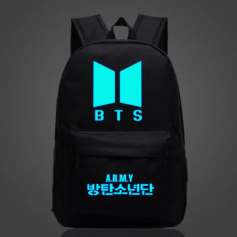 

Luminous Kpop Bts Backpacks Printing School Bag For Teenage Girls Boys Korean Women Backpack Waterproof Travel Bag Mochila
