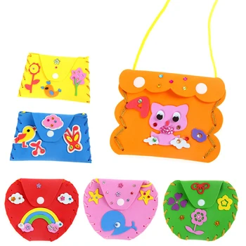 

Kids craft 3D EVA Wallets Purse Kids DIY Handmade EVA Foam Stickers DIY Toys Kindergarten Early Kindergarten Toys For Children