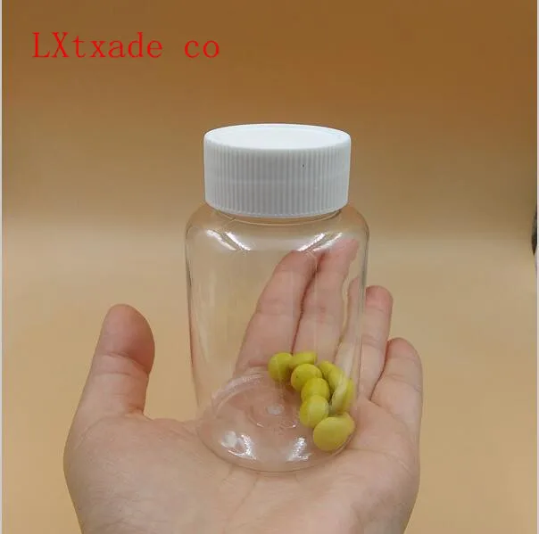 50PCS 15ML 30ML 50ML 80ML 100ML  150ML  200ML Clear Transparent Empty Plastic Pack Bottles Jars Pill Candy Bank Free Shipping 100pcs pet transparent zip lock plastic bags mylar bag ziplock stand up food spice powder packaging pouch clear free shipping