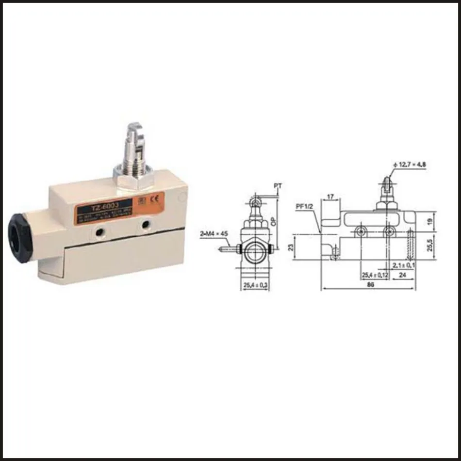 

Switch travel limit switch 15A Electrical Safety Key Interlock switch Compact Prewired sealed Limit switch TZ-6003
