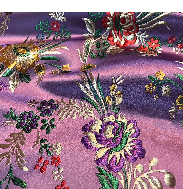 

mylb vintage floral Brocade Fabric Damask Jacquard Apparel Costume Upholstery Furnishing crafts Material cushion fabric 75CM*50