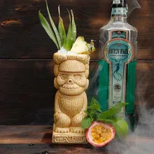 Гавайский стиль Bicchieri Vetro 3D Индийский Бог Статуя керамическая Коктейльная Tiki кружка пляж бар череп Doom бокал для вина TIKIMUG пивные чашки