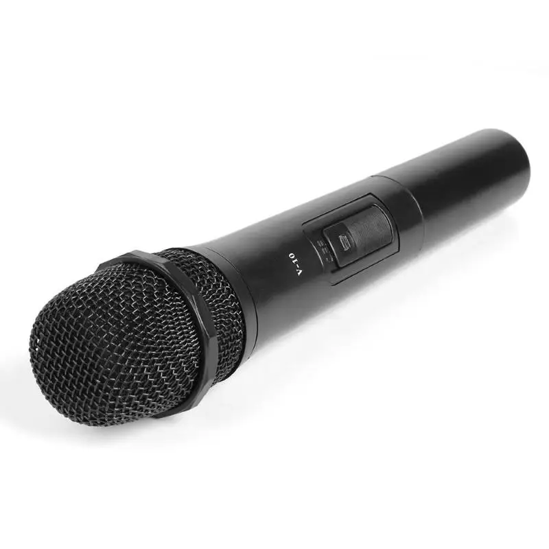 V-10 беспроводной микрофон для караоке ручной микрофон с usb-приемником для студийной записи микрофон Универсальный бытовой мегафон Вечерние