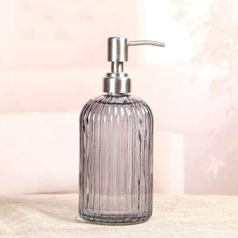 

Soap Shampoo Dispenser Liquid Hand Soap Bottle with Stainless Steel Pump for Bathroom Kitchen H99F