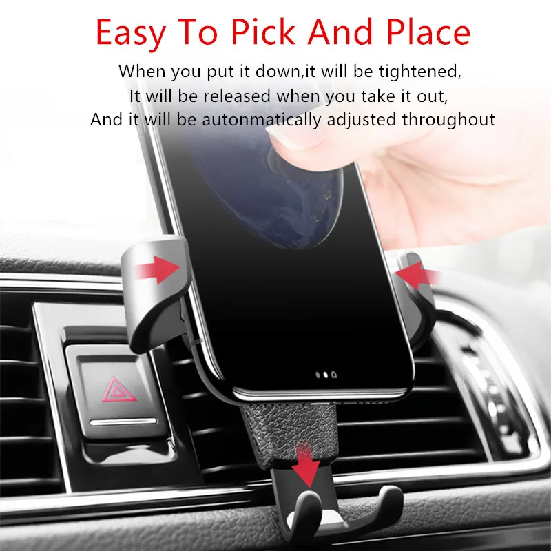 GM phone holder phone in car vent mounting bracket gravity smartphone