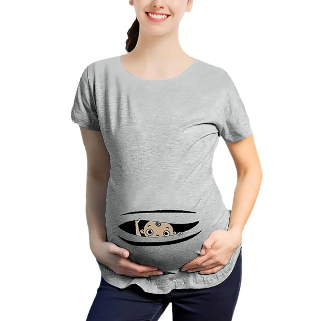 

TELOTUNY Women Nursing Top maternity clothes short sleeve Breastfeeding pregnant borstvoeding breast feeding blouse j17