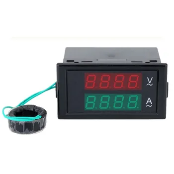

Double display digital AC voltmeter digital display current meter DL69-2042