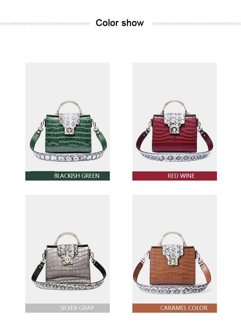Роскошные женские сумки, дизайнерские сумки из натуральной кожи для женщин, женская сумка через плечо с крокодиловым узором, модная женская сумка-мессенджер