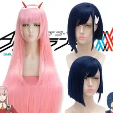 DARLING in the FRANXX zero two косплей парик парики волосы на Хэллоуин с головной одеждой