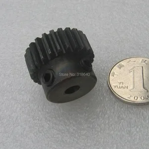 Прямозубая Шестерня 1 м 24 т 24 зубья мод 1 ширина 10 мм отверстие 6 мм 8 мм 10 мм правые зубья зубчатые передачи rc-для автоцистерна - изображение