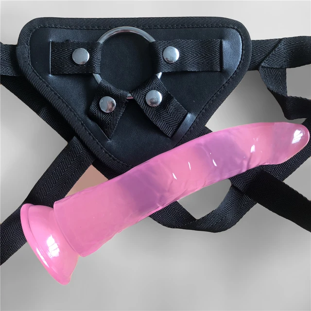 New 210*35mm Realistic Jelly Dildo Harness Strapons Fake Penis dildo pants Sex Game Strap on Dildos Sex Toys for lesbian or gay 2