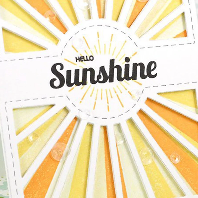 

Sunshine Layer Frame Metal Cutting Dies Stencil for Scrapbooking Photo Album Embossing Paper Cards Making Decorative Crafts