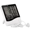 Room Indoor and Outdoor Electronic Temperature Humidity Meter Digital Thermometer Hygrometer Weather Station Alarm Clock HTC-2 ► Photo 3/6