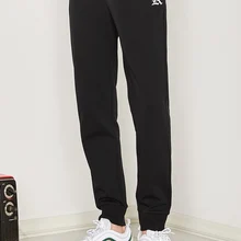 SEMIR повседневные мужские штаны с забавным принтом, хлопковые летние черные мужские штаны для бега, спортивные штаны размера плюс, черные брюки pantalon