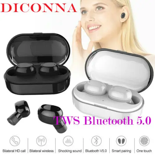 Водонепроницаемые IPX7 Bluetooth 5,0 наушники беспроводные стерео спортивные TWS наушники женские Мини модные наушники