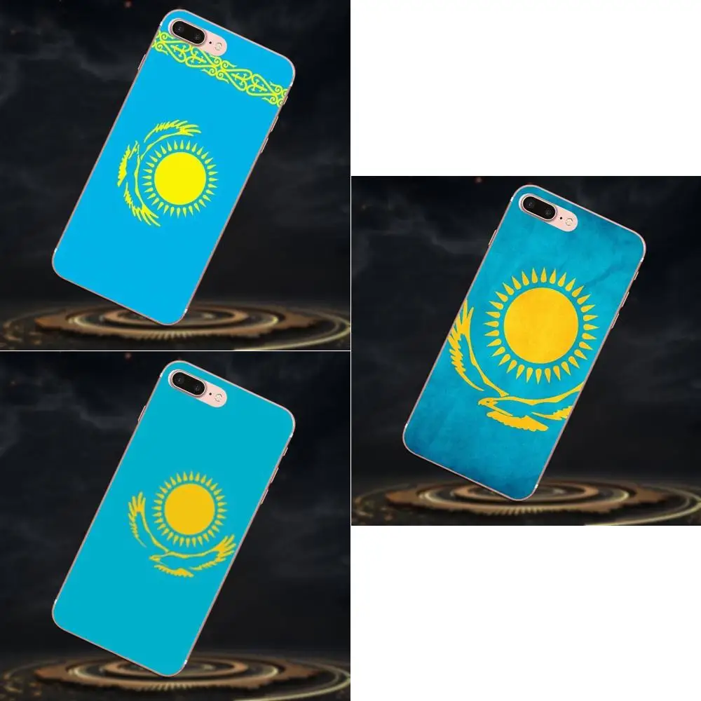 Soft Silicone TPU Transparent Fashion For Apple iPhone X XS Max XR 4 4S 5 5C 5S SE 6 6S 7 8 Plus Kazakhstan National Flag Emblem | Мобильные