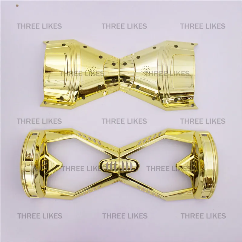 

Chrome Gold 8" Hoverboard Plastic Shell Cover Case Replacement Accessories for Two Wheels Self Balancing Electric Scooter Parts
