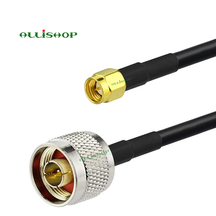 N Male to SMA Male LMR195 RF Coaxial Extension Jumper Cable SMA Plug to