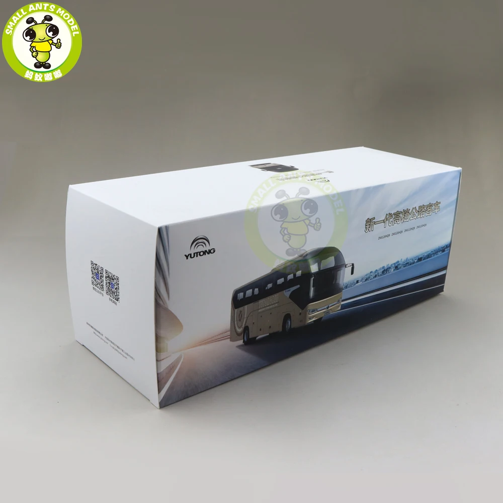 1/42 YuTong автобус ZK6128HQB литый под давлением модель автомобиля мальчик девочка