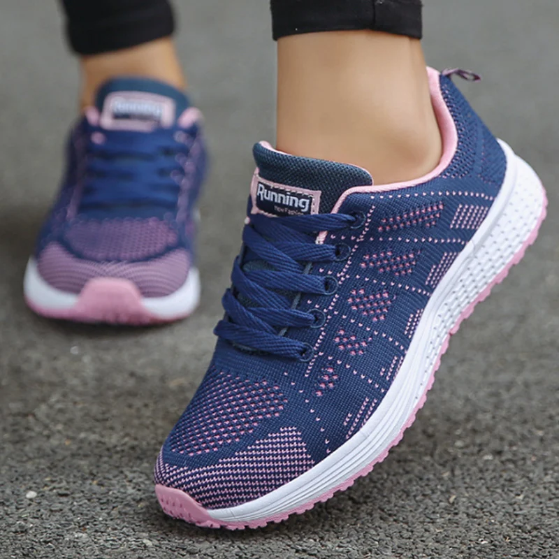 

Casual Shoes Women Sneakers Size 44 Summer 2019 New Arrival Air Mesh Leisure Wedges Shoes For Women Adult Ladies Trainers
