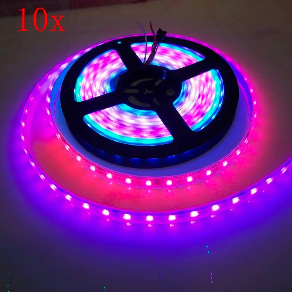 Светодиодная лента ws2811 IC 5050 SMD RGB водонепроницаемая IP67 30/48/60 светодиодов/м 2 года
