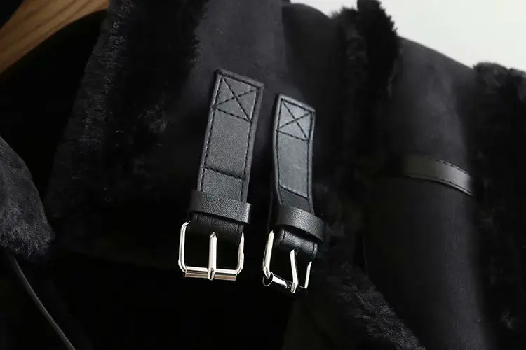 2018 для женщин вязаные жилеты для зимние черные сапоги искусственный мех воротник жилет женский тонкий куртка без рукавов замш