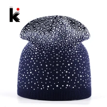 Femal font b Winter b font Beanie Hats Rabbit Wool font b Knitted b font font