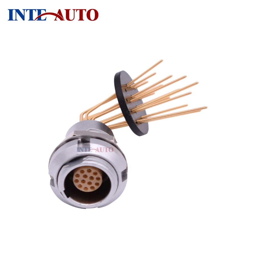 

1B series ODUs Connector china supplier, Metal electronic round push pull female connector,14 pins receptacle, ECG.1B.314