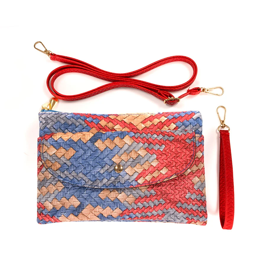 

IKE MARTI Fashion Woven Women Leather Handbags Small Shoulder Bag 2019 Handle Female Purses and Handbags Crossbody Bag for Women