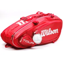 100% marca original wilson raquete de tenis backup novo pacote de volta saco tênis 6 peças de equipamento(China)