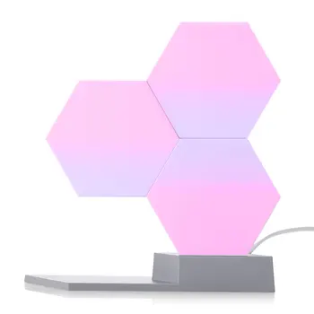 

2019 Wifi Remote Voice Control DIY Illuminations Lifesmart Quantum Night Light Geometry Assembly Night Lamp Ambient Decorative