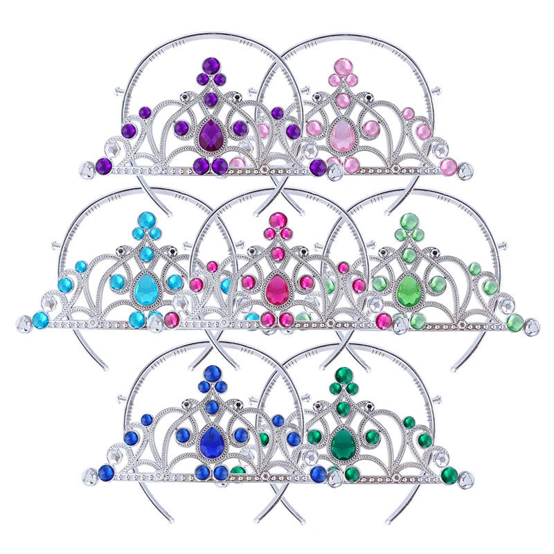 

Kids Anna Elsa Cosplay Crown Girl Hair Accessories Tiaras Crowns Princess Crown Girl Hair Baby Girl Birthday Crown Tiara Queen