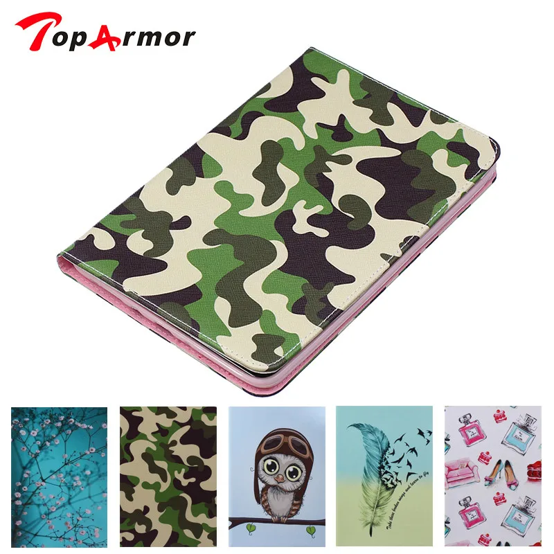 

TopArmor PU leather case for samsung galaxy tab A 8.0 T350 T355 SM-T355 8'' tablet cover case T350 folio stand case